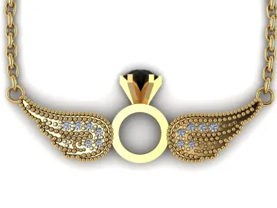 Wing Pendant 3D print model