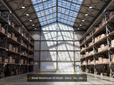 Industrial Bundle 01 - 9 Environments 3D Model Collection