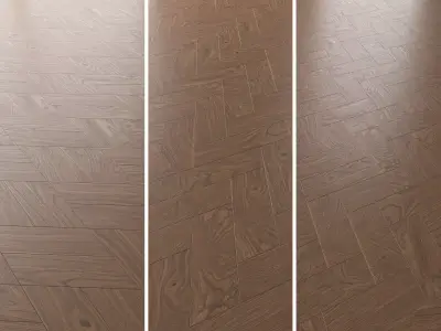  Parquet Oak Black Walnut Firestop set 5 3D model