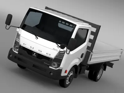 Mitsubishi Fuso Canter Guts Tipper 2015 3D model