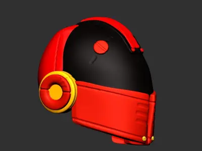 helmet high ver 3 poly sculpt 3d printable ver 7 3D model