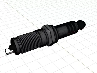 High-Precision Spark Plug 3D model