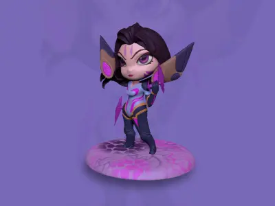 Chibi Kaisa 3D print model