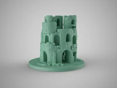 Aquarium Castle 3 3D print model