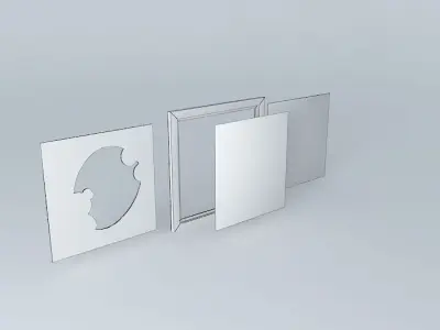 Picture Frame Bespoke For a Baby Girl  Child Free 3D model