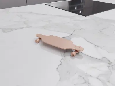Longboard Toy 3D print model