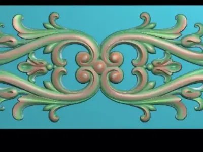 door 3D model dragonfly design greeting card 3D print model