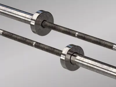 Olympic Standard Barbell 3D model