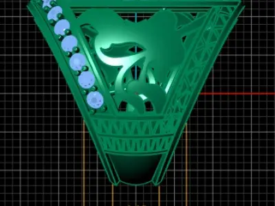 LUXURY BLACK CRYSTAL RING 3D PRINTABLE MODEL 3D print model