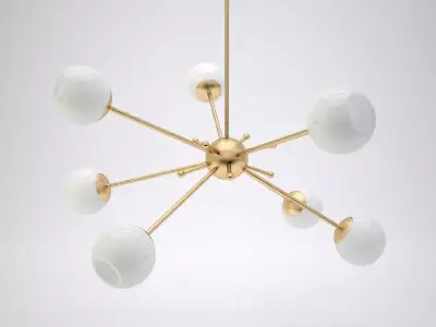 Porta Romana Orbit 2 Chandelier 3D model