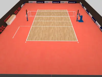 Volleyball Court 3D model