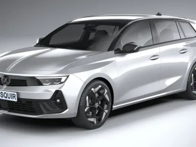 Vauxhall Astra Sports Tourer GSE 2022 3D model