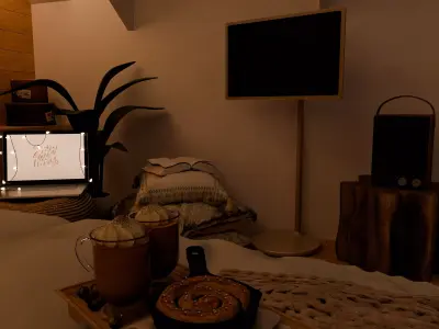 Cozy Nook 6 Blender Scene 3D model