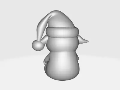 Grinch Holiday Creature Christmas with Santa Hat Fantasy  3D print model