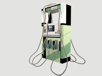 Petrol Fuel Pump Low-poly 3D model