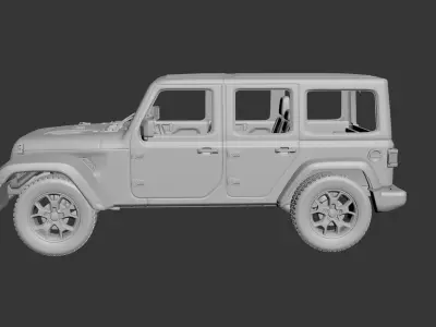 Jeep Wrangler  2021  3D print model