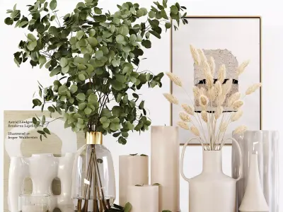 Decorative Set 07 3D model buy
