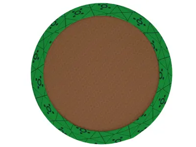 Trampoline Low-poly 3D model