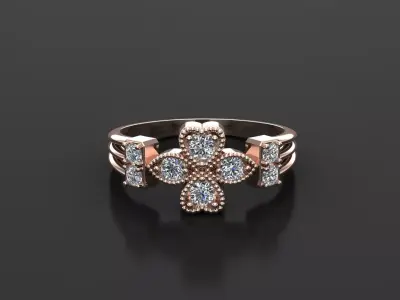 Solitaire Ring SR68 Version 1 3D model