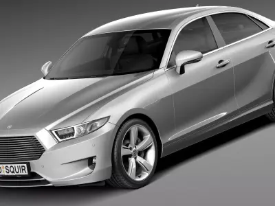 Generic Sedan mid-class 2015 3D model