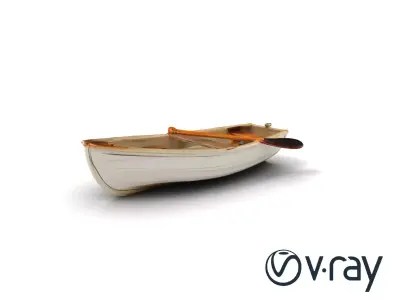 Rowboat Coastal Design model pack Low-poly 3D model