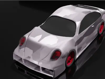 porsche 911 turbo s  3D print model