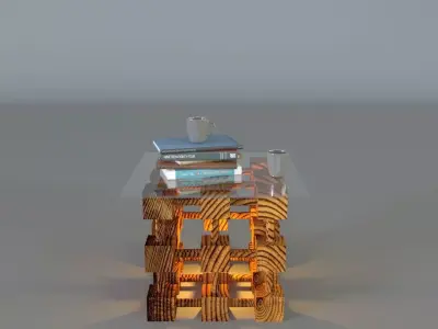 Decorative Coffee Table 3D model purchase