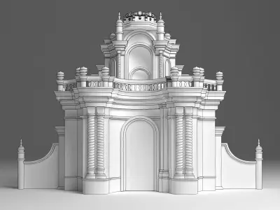 Roman Wedding Stage 3D model
