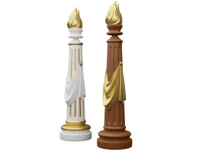 Baluster Stair Post 3D model