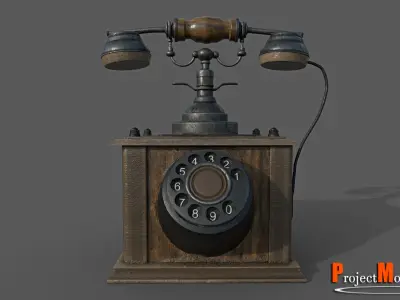 Old Phone-Version002 Low-poly 3D model