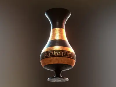 ancient greek pot 6 Low-poly 3D model