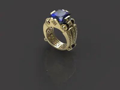 Man  ring N - 6 3D print model