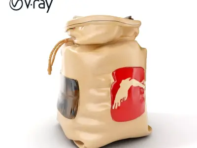 AnimalThemed Gift Bag D Model Pack Low-poly 3D model