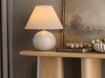 Console table with decor collection