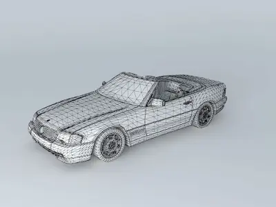 Mercedes-Benz 500SL R129 1990 Free 3D model