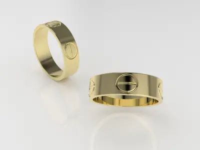 dior love ring 3d model ready to print  3D print model