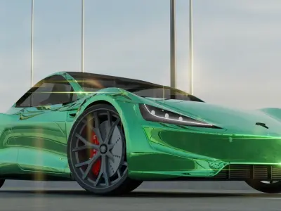 Tesla Roadster 3D model