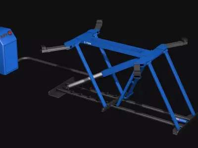 Car Lift garage R5 3D model
