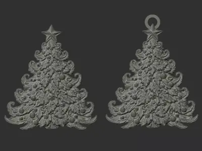 christmastree2 decor  3D print model