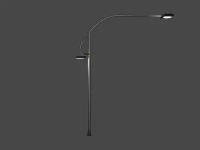 Street Light - Poste de Iluminacao Publica 3D model