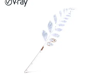 Realistic Fern Leaf Model Pack for D Rendering and Gaming Low-poly 3D model