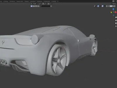 Ferrari 458 Italia  3D print model 3D print model