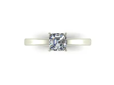 Solitaire Diamond Fashion Ring R13 3D print model