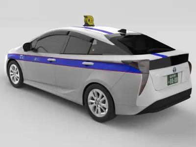 Japanese Taxi Kojin TOYOTA Prius2016 3D model