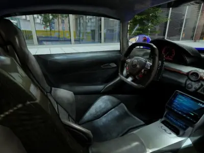 Generic Supercar v15 Low-poly 3D model