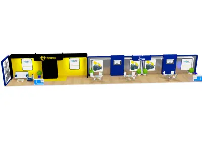 Booth Exhibition Stand a396 3D model
