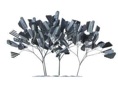 Collection of conceptual shrubs S1A