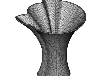 Vase Decor Stylish Cat Face 3D print model