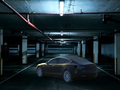 Tesla Model 3 3D model purchase