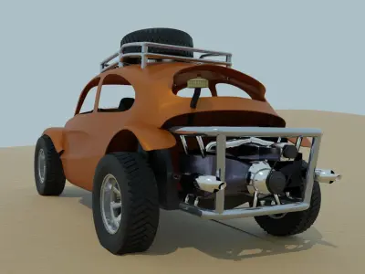 Vw Beetle Bajabug 3D model